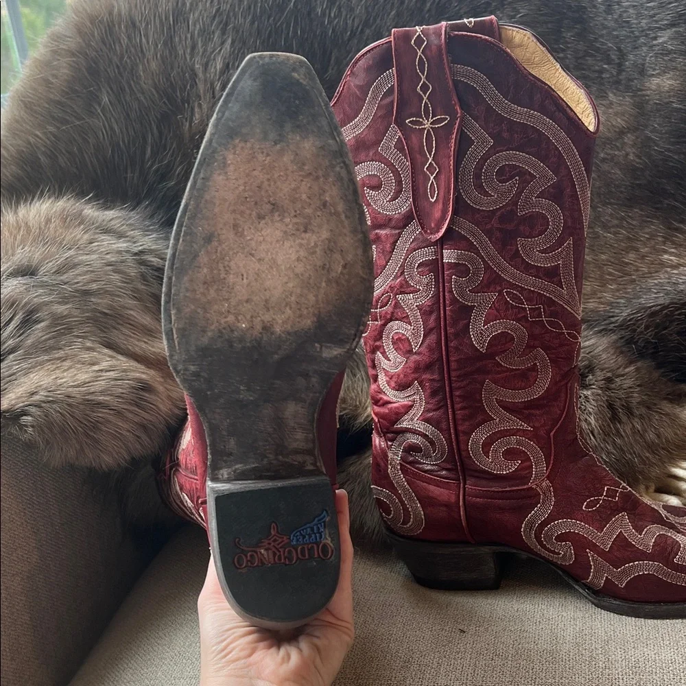 Old Gringo Burgundy Heeled Boots - Picture 4 of 6